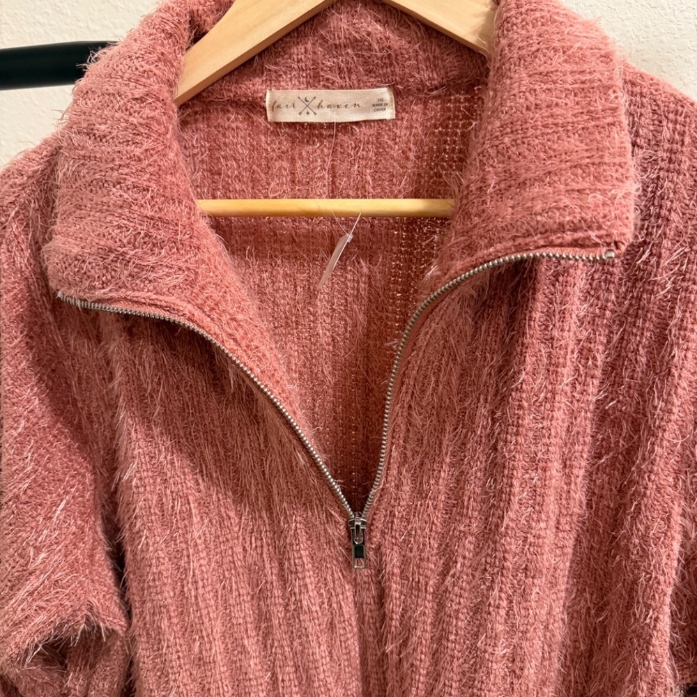 Fair Haven Half Zip Fuzzy Sweater Sz 2Xl, NWT - Picture 9 of 11